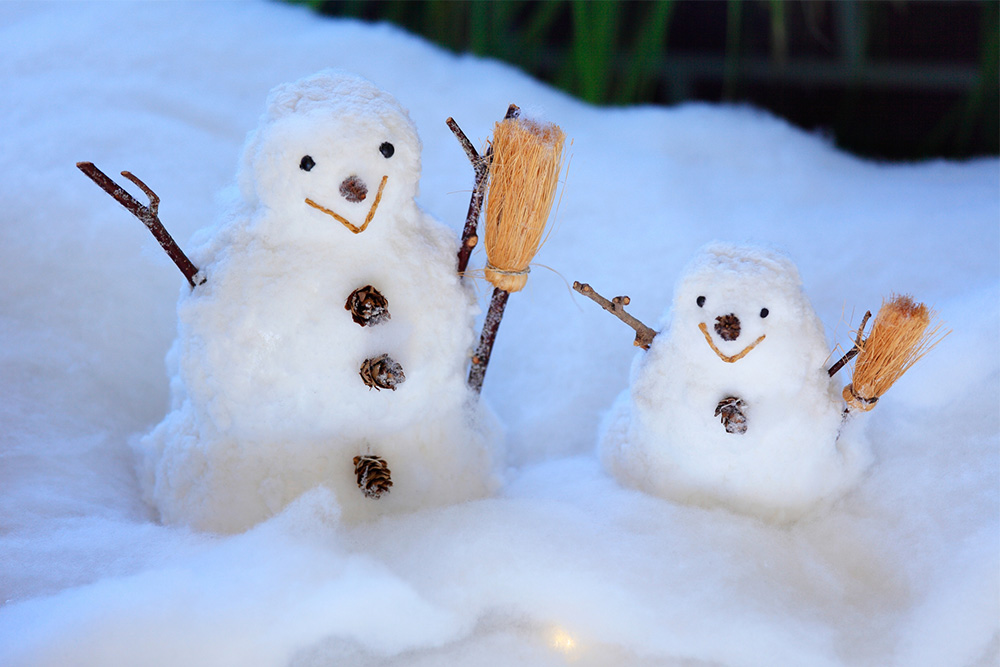 雪だるまの画像